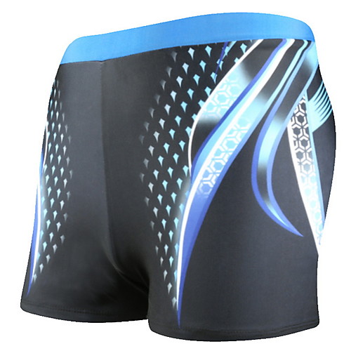 

Men's Blue Red Yellow Beach board shorts Swimwear Swimsuit - 3D Print Quick Dry L XL XXL Blue