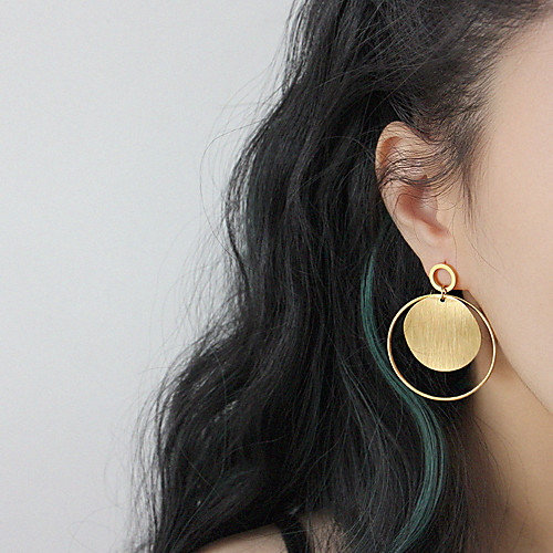 

Women's Drop Earrings Hoop Earrings Ear Climbers Stylish Elegant Romantic Korean Stainless Steel Earrings Jewelry Gold / Silver For Wedding Gift Date Vacation