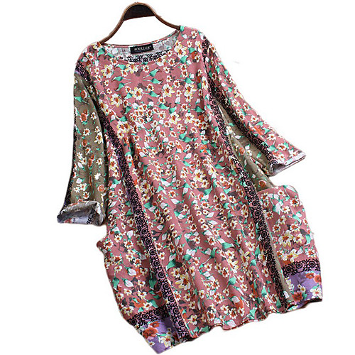 

Women's Graphic Blouse Daily Blushing Pink / Green