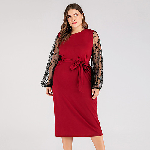 

Women's A Line Dress Maxi long Dress Red Short Sleeve Floral Summer V Neck Boho 2021 XL XXL 3XL 4XL