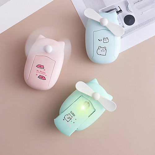

Air Cooling Fan Handheld Fan Portable Cute Low Noise Multifunction Cool and Refreshing Wind Speed Regulation Lightweight ABS Chargeable For Travel Gift Daily