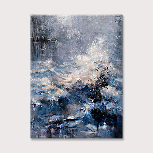 

Abstract Gray Mountains Canvas Painting Wall Art Modern Artwork Hand Painted Picture on Canvas for Office Rolled Without Frame
