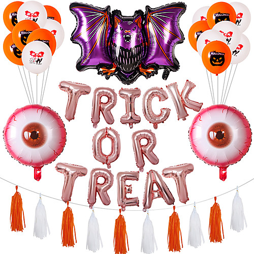 

Party Balloons 201 pcs Bat Halloween Bloody Eyeballs Party Supplies Latex Balloons Tassels Boys and Girls Party Decoration 12-20inch for Party Favors Supplies or Home Decoration