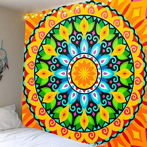 

Mandala Bohemian Wall Tapestry Art Decor Blanket Curtain Hanging Home Bedroom Living Room Dorm Decoration Boho Hippie Psychedelic Floral Flower Lotus Indian