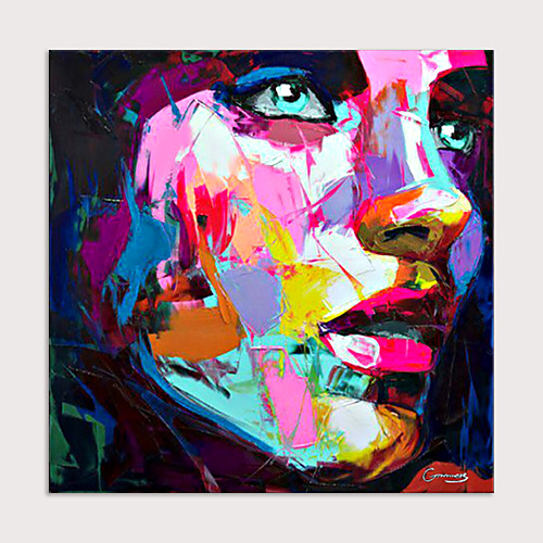 

Palette knife Abstract People Face Art Paintings Canvas Wall Art Modern Home living room Office Decor Abstract Painting Rolled Without Frame