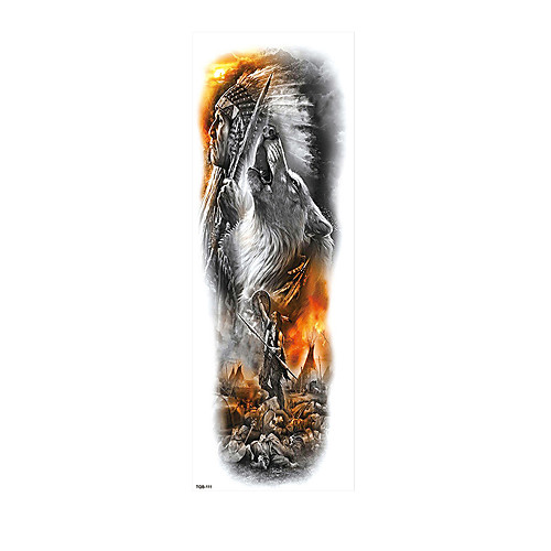 

6 Sheets Randomly Sleeve Temporary Tattoos Waterproof Temporary Tattoos for AdultsFull Arm Tattoos Long lastingLarge Temporary Tattoo Stickers TQB111-120