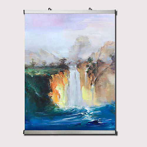 

Oil Painting Hand Painted Vertical Panoramic Abstract Landscape Classic Modern Stretched Canvas