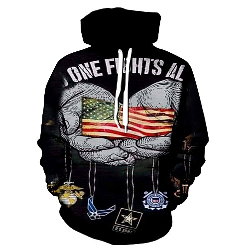 

Men's Daily Hoodie Graphic Hooded Basic Hoodies Sweatshirts Black