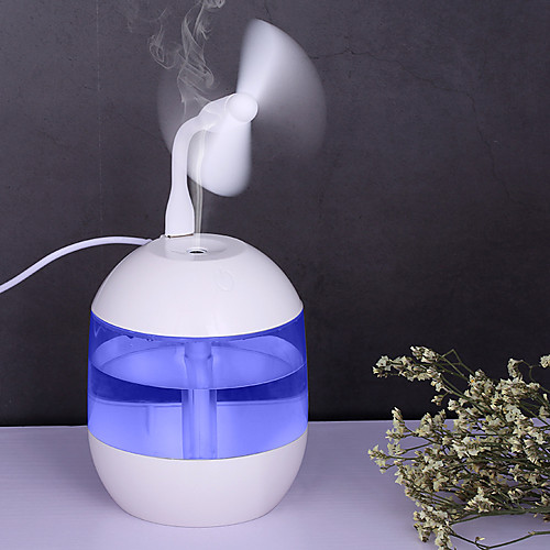 

700ml Air Humidifier with LED Night Lamp Mini Fan Aroma Essential Oil Diffuser USB Fogger Mist Maker for Home Office Car