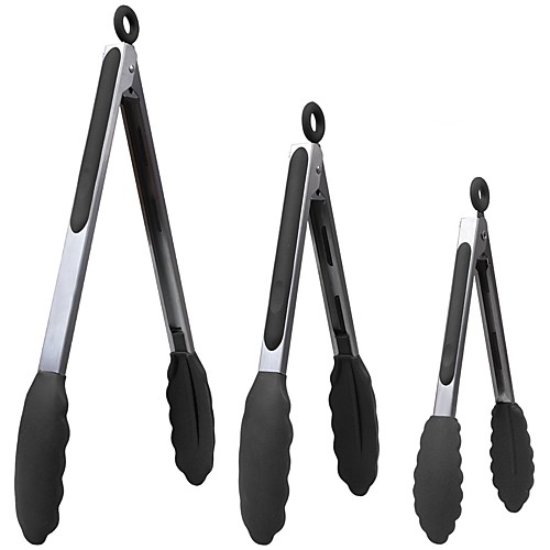 

Barbecue Grilling Tongs and Non-Stick Cake Clips Stainless Steel