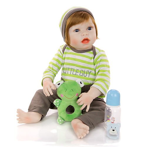 

KEIUMI 22 inch Reborn Doll Baby & Toddler Toy Reborn Toddler Doll Baby Boy Gift Cute Washable Lovely Parent-Child Interaction Full Body Silicone 23D64-C231-T25 with Clothes and Accessories for Girls
