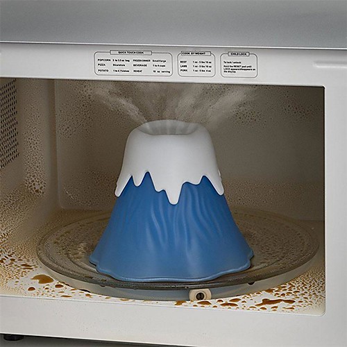 

Erupting Volcano Microwave Oven Washer Cleaner Food Grade Steam Cleaning Appliances Small Kitchen Dirt Help