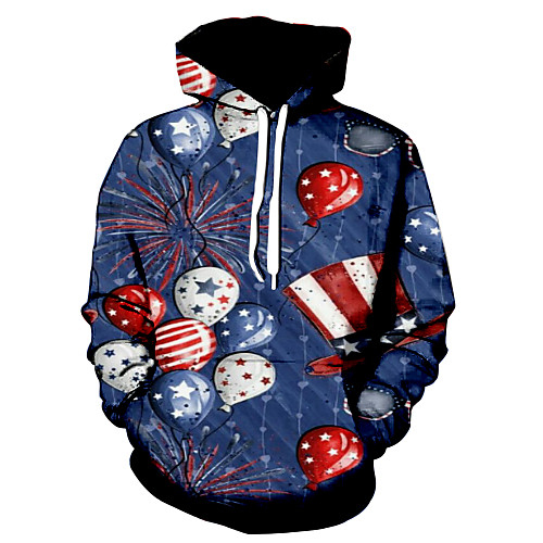 

Men's Daily Hoodie Graphic Hooded Basic Hoodies Sweatshirts Blue