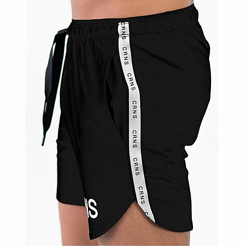 

Men's Running Shorts Athleisure Bottoms Split Drawstring Fitness Gym Workout Performance Running Training Breathable Quick Dry Soft Normal Sport White Black Dark Gray Light Gray / Micro-elastic