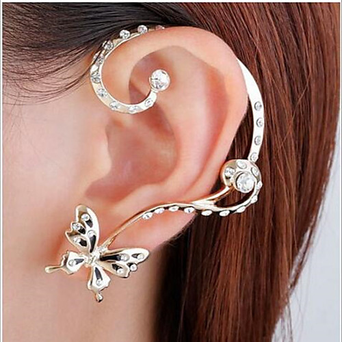 

Women's Stud Earrings Pear Cut Love Imitation Diamond Earrings Jewelry Gold For Wedding Party Daily Festival 1pc