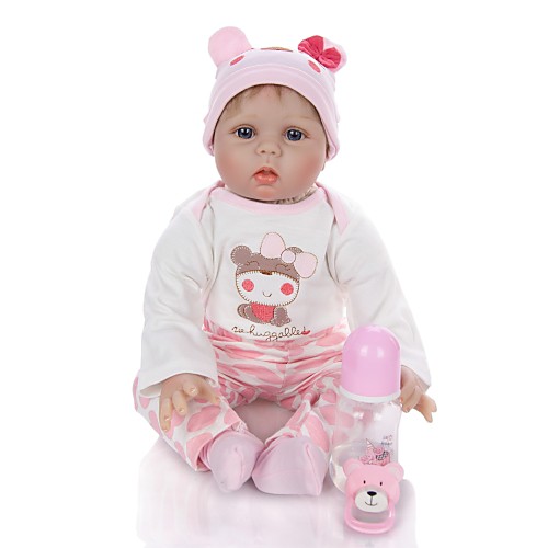 

KEIUMI 22 inch Reborn Doll Baby & Toddler Toy Reborn Toddler Doll Baby Girl Gift Cute Lovely Parent-Child Interaction Tipped and Sealed Nails 3/4 Silicone Limbs and Cotton Filled Body 22D13-C126 with