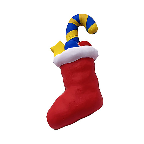 

Squishy Toy Squeeze Toy Jumbo Squishies Stress Reliever 1 pcs Christmas Socks Soft Stress and Anxiety Relief Slow Rising PU For Kid's Adults' Men and Women Boys and Girls Gift Party Favor