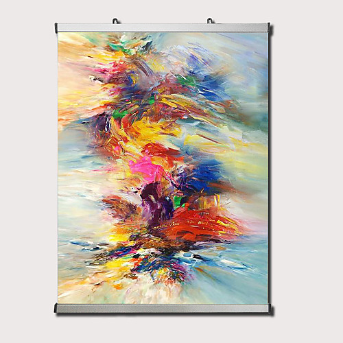 

Oil Painting Hand Painted Vertical Panoramic Abstract Landscape Comtemporary Modern Stretched Canvas