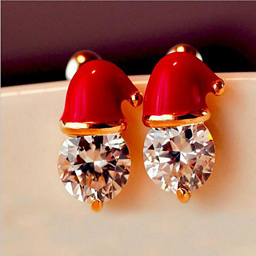 

Women's Stud Earrings Classic Santa Suits Earrings Jewelry Red For Christmas Party Halloween Festival 1 Pair