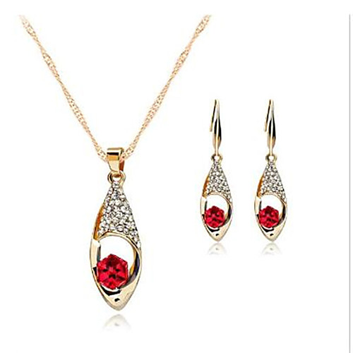

Women's Earrings Set Earrings Jewelry Red For Wedding Party Daily Festival 1 set