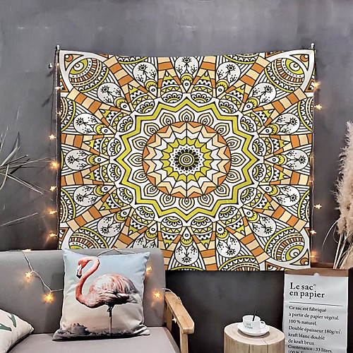

Mandala Bohemian Wall Tapestry Art Decor Blanket Curtain Hanging Home Bedroom Living Room Dorm Decoration Boho Hippie Psychedelic Floral Flower Lotus Indian