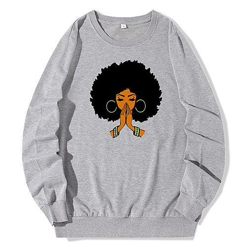 

Women's Pullover Sweatshirt Graphic Daily Casual Hoodies Sweatshirts White Black Blue