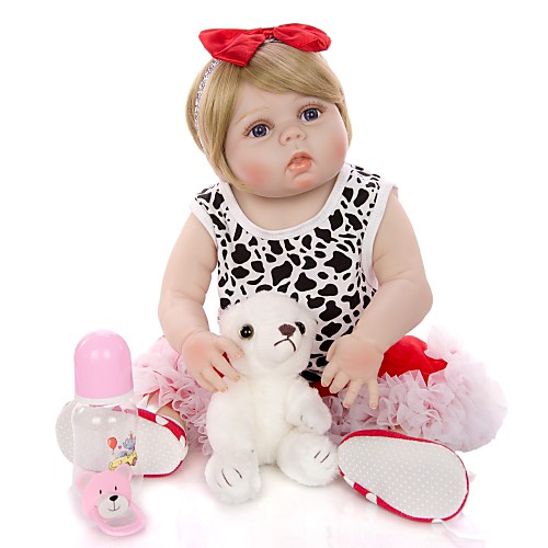 

KEIUMI 22 inch Reborn Doll Baby & Toddler Toy Reborn Toddler Doll Baby Girl Gift Cute Washable Lovely Parent-Child Interaction Full Body Silicone 23D23-C307-T19 with Clothes and Accessories for
