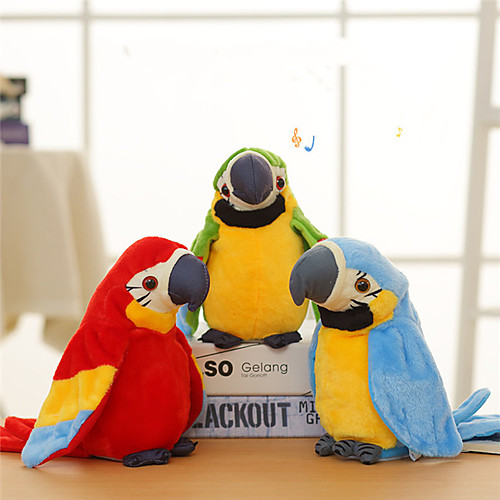 

Electronic Pets Stuffed Animal Plush Doll Talking Stuffed Animals Plush Toy Plush Toys Plush Dolls Cartoon Parrot Dancing Parent-Child Interaction Recordable PPABS Plush Imaginative Play, Stocking