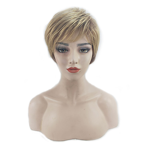 

Cosplay Costume Wig Synthetic Wig Straight Pixie Cut Layered Haircut Wig Short Grey Sliver White Dark Brown / Light Brown Black Synthetic Hair 12 inch Women's Women Synthetic Sexy Lady Dark Gray Brown