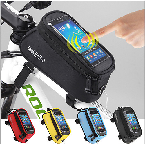 

ROSWHEEL 1.5 L Cell Phone Bag Bike Frame Bag Top Tube Touch Screen Multifunctional Waterproof Bike Bag 600D Polyester Bicycle Bag Cycle Bag Cycling / Bike / Reflective Strips