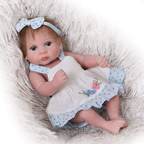 

Reborn Baby Dolls Clothes Reborn Doll Accesories Cotton Fabric for 10-11 Inch Reborn Doll Not Include Reborn Doll Flower Soft Pure Handmade Girls' 3 pcs