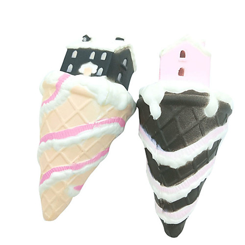 

Squishy Toy Squeeze Toy Jumbo Squishies Stress Reliever 2 pcs House Ice Cream Soft Stress and Anxiety Relief Slow Rising PU For Kid's Adults' Men and Women Boys and Girls Gift Party Favor