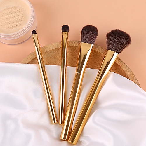 

Professional Makeup Brushes 4pcs Soft Adorable Artificial Fibre Brush Aluminium Alloy 7005 for Foundation Brush Eyeshadow Brush Makeup Brush Set