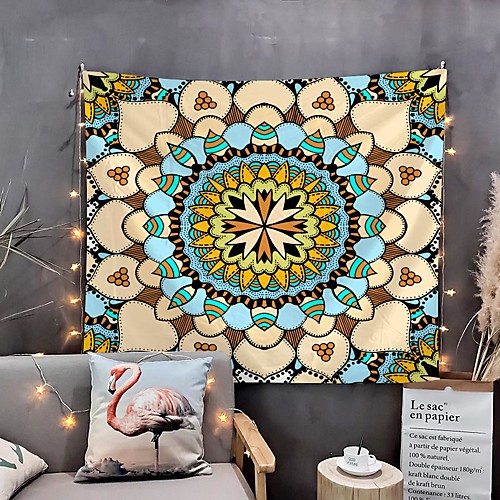 

Mandala Bohemian Wall Tapestry Art Decor Blanket Curtain Hanging Home Bedroom Living Room Dorm Decoration Boho Hippie Psychedelic Floral Flower Lotus Indian