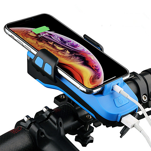 

Dual LED Bike Light Adjustable Stand Bike Horn Light Headlight Bicycle Cycling Waterproof Anti-Shock USB Charging Output Anti-skidding Li-polymer Rechargeable Lithium-ion Battery 100 lm Cold White