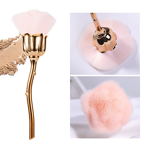 

Manicure dust brush pink hair rose flower type brush manicure brush nail trim cleaning brush loose powder brush blush brush