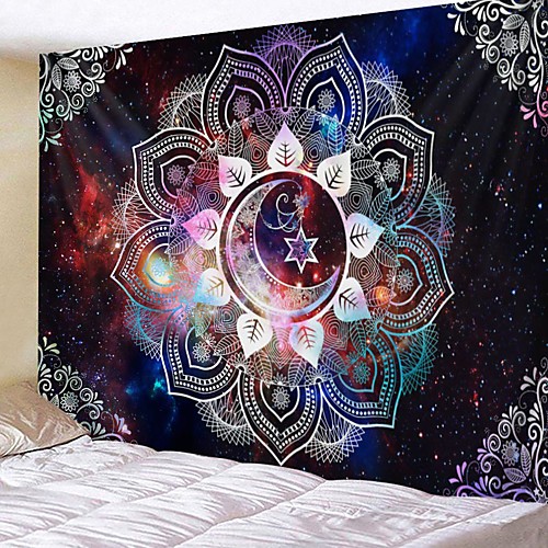 

Mandala Bohemian Wall Tapestry Art Decor Blanket Curtain Picnic Tablecloth Hanging Home Bedroom Living Room Dorm Decoration Boho Hippie Psychedelic Floral Flower Lotus Moon Star