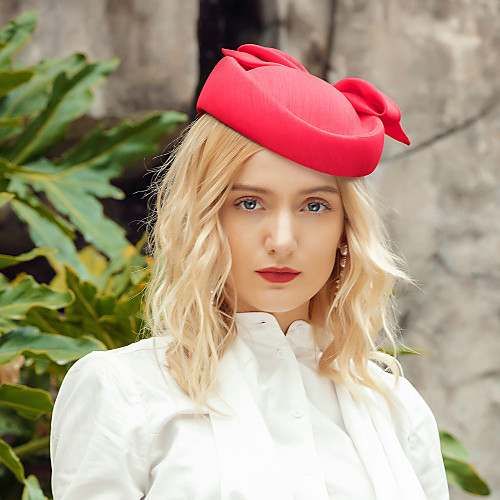 

Headwear Elegant Polyester Hats with Bowknot 1pc Special Occasion / Party / Evening Headpiece