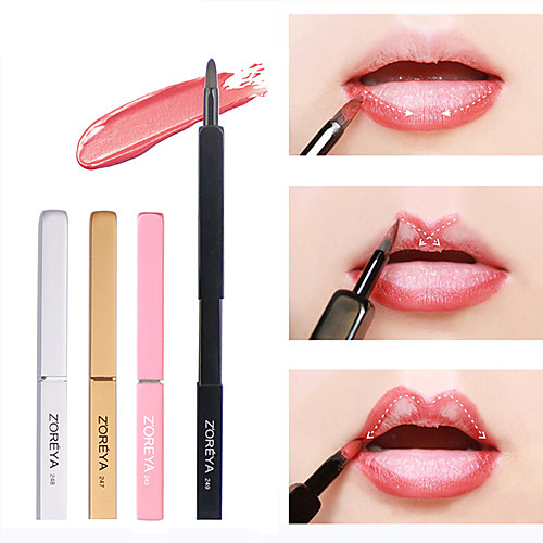 

Professional Makeup Brushes 1 Piece Soft Synthetic Hair Aluminium for Lip Brush