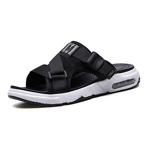 

Men's Slippers & Flip-Flops Daily PU Black Yellow Gray Color Block Summer
