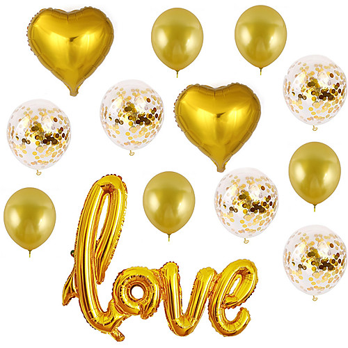 

Party Balloons 13 pcs Heart Love Party Supplies Latex Balloons Boys and Girls Party Wedding Decoration 12-18inch for Party Favors Supplies or Home Decoration