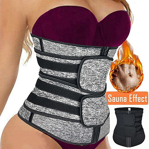 

Waist Trainer Vest Neoprene Waist Trainer Shaper Slimming Belt Sports Neoprene Home Workout Yoga Gym Workout Adjustable Zipper Tummy Control For Men Women