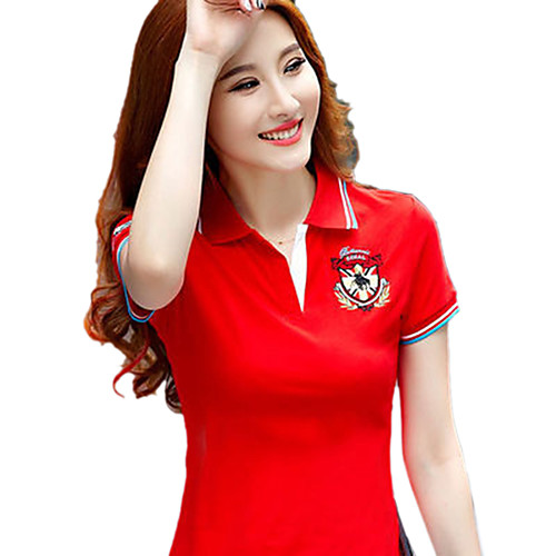 

Women's Golf Polo Shirts Short Sleeve Breathable Quick Dry Soft Athleisure Outdoor Summer Cotton Yellow Red Royal Blue / Micro-elastic