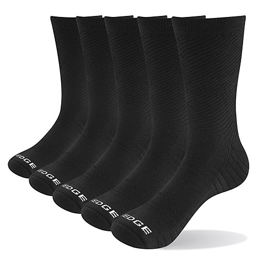 

Compression Socks Athletic Sports Socks Cycling Socks Men's Women's Bike / Cycling Soft Sweat wicking Zoned Compression 5 Pairs Solid Color Letter & Number Cotton Dark Grey White Black L XL