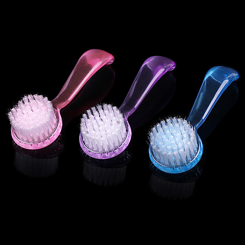 

Manicure Round Head Nail Brush with Cover Manicure Long Handle Dust Cleaning Brush Manicure Tool Nail Brush