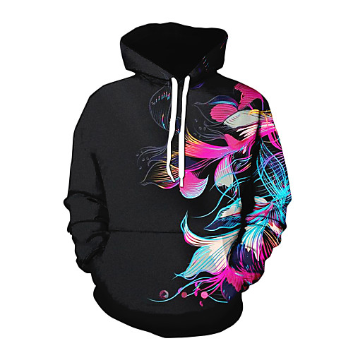 

Men's Hoodie Graphic Hooded Daily Basic Hoodies Sweatshirts Black
