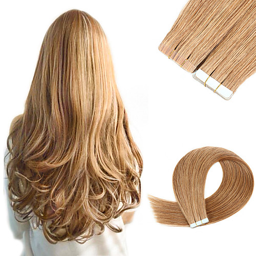 

Tape In Hair Extensions Remy Human Hair Skin Wefts 20pcs 50 g Pack Straight Hair Extensions