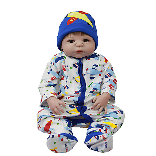 

Reborn Baby Dolls Clothes Reborn Doll Accesories Cotton Fabric for 22-24 Inch Reborn Doll Not Include Reborn Doll Airplane Soft Pure Handmade Boys' 3 pcs