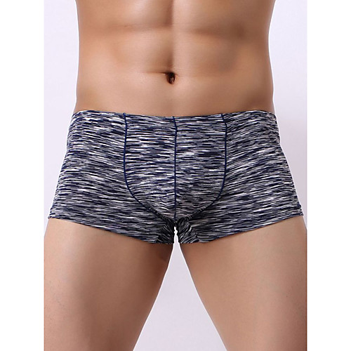 

Men's 1 Piece Basic Boxers Underwear - Normal Low Waist Black Purple Green M L XL