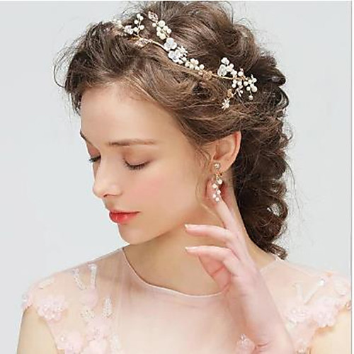 

Alloy Hair Accessory with Solid 1 Piece Wedding / Special Occasion Headpiece